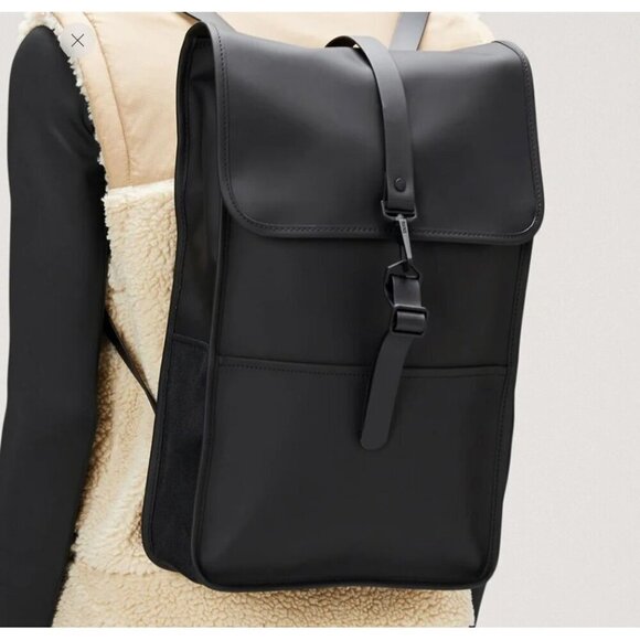 NWT RAINS Backpack for Women and Men - Fits 15" Laptop - Water Resistant Rucksac